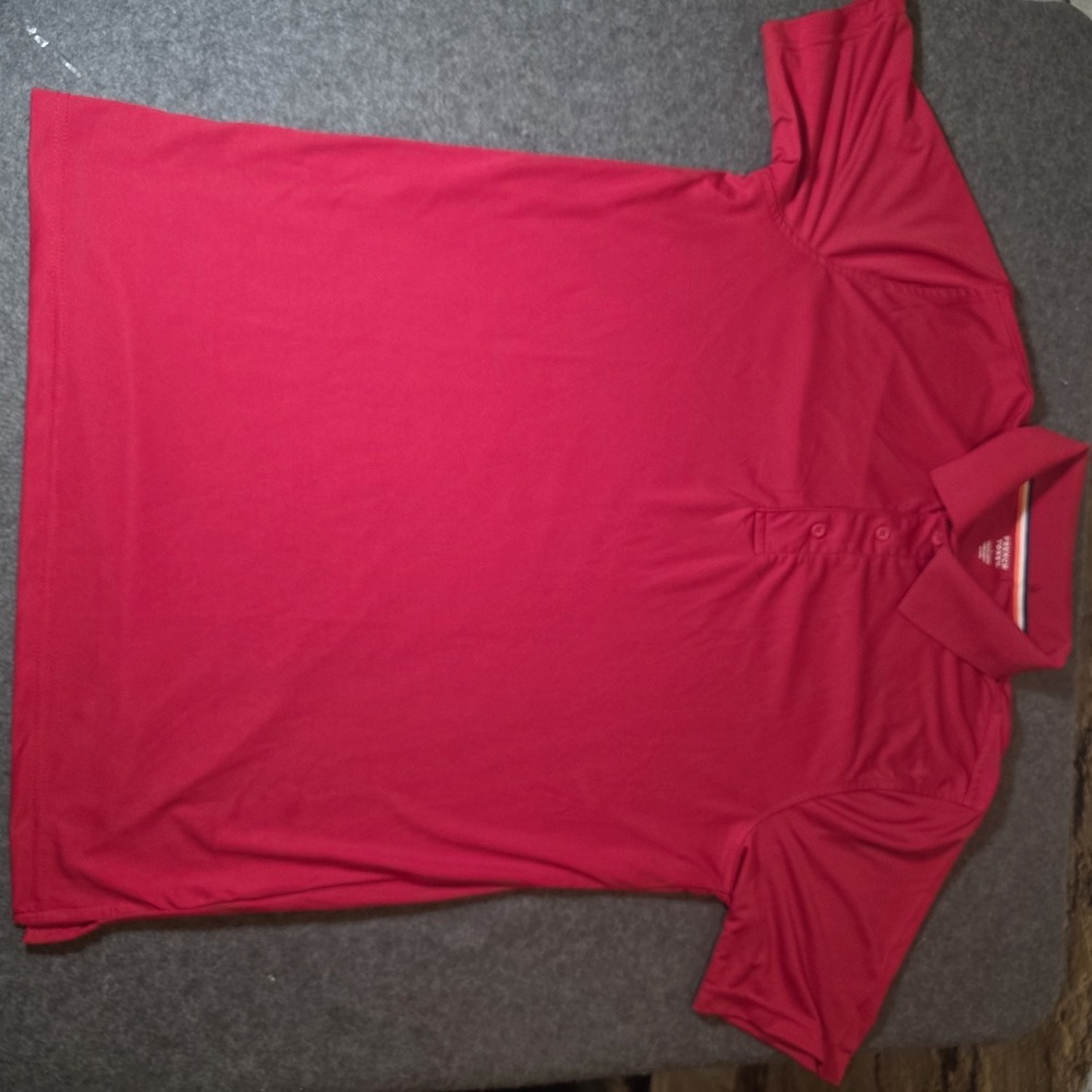 French Toast Men's Red Short Sleeve Polo Shirt Large 906